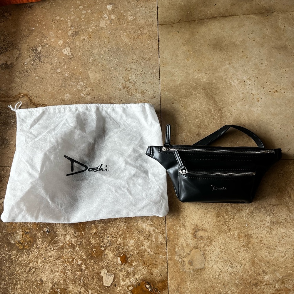 Doshi Black Slim Belt Bag